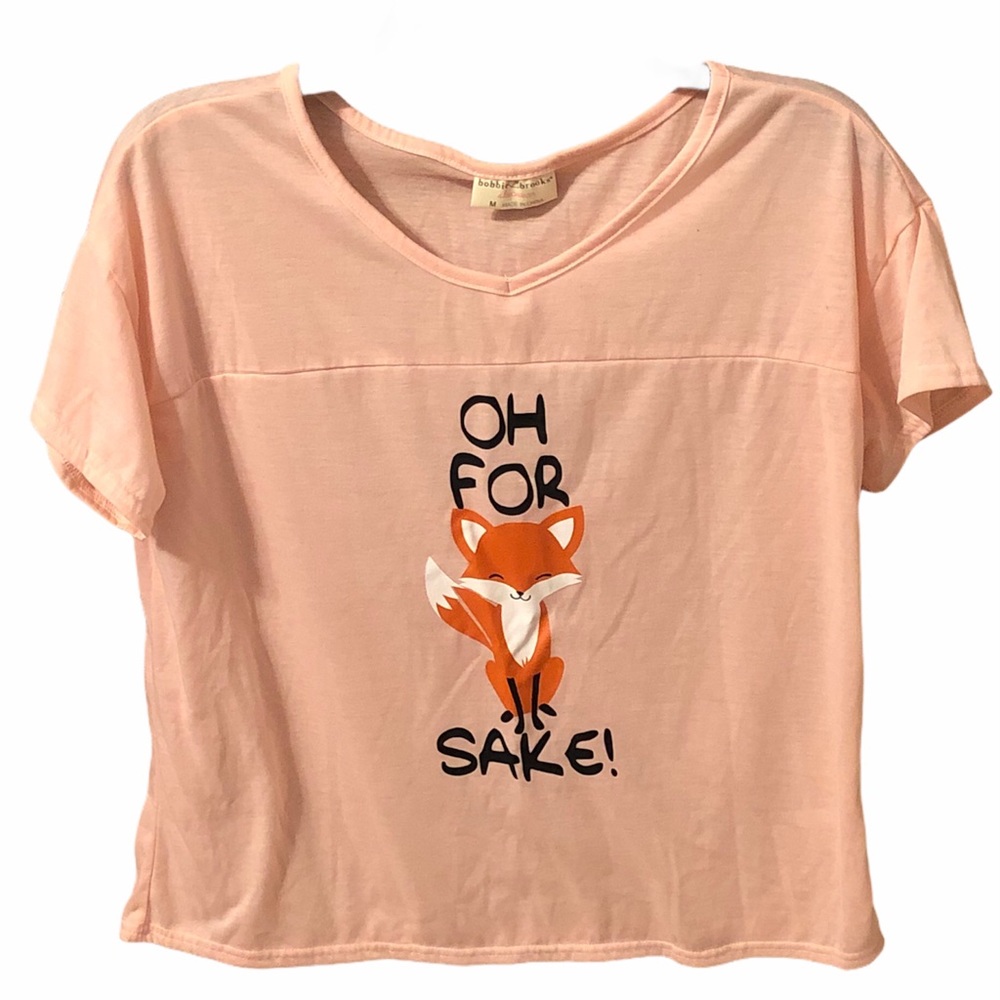 BOBBIE BROOKS SLEEPWEAR TOP CORAL COLORED SIZE M